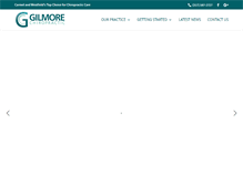 Tablet Screenshot of gilmorechiropractic.com